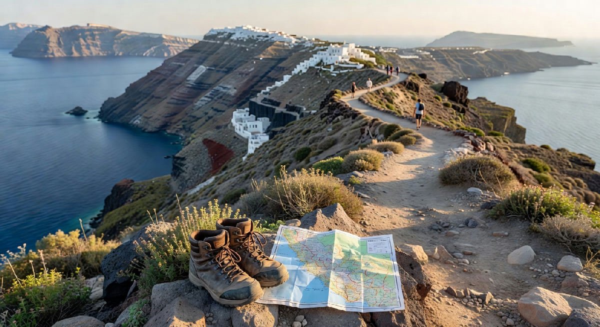 Wandelroutes naar de caldera